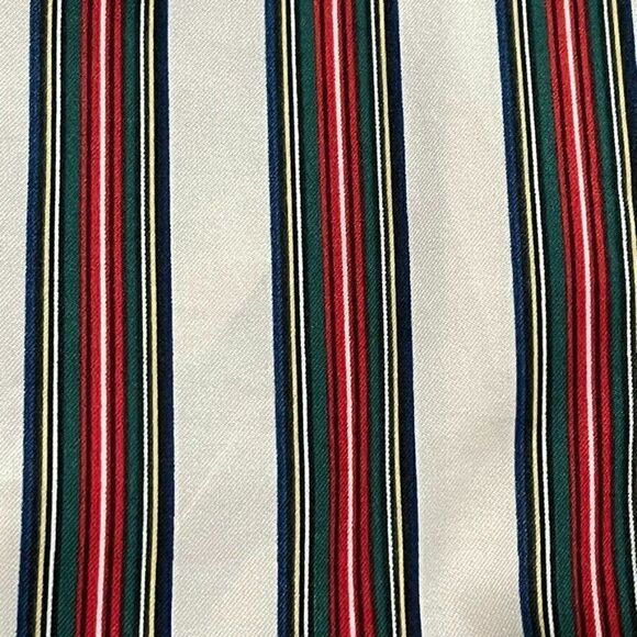 Vintage 1970s Womens Striped Collared Preppy Long Sleeve Retro Blouse Sz M - Picture 3 of 9